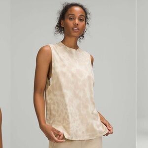 Lululemon All Yours Tank Top Tie Dye Peachy Pink size 12 fit